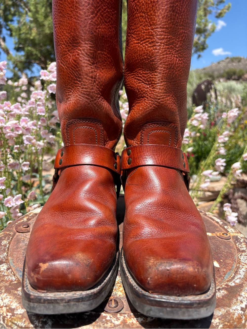 FRYE 🇺🇸15R Harness Boots Just Resoled - Picture 7 of 16